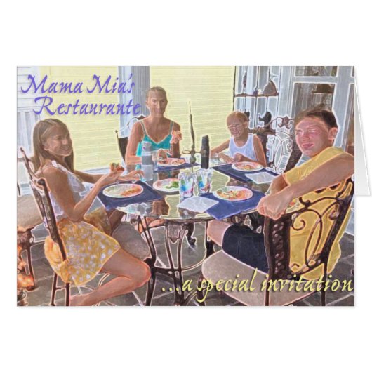 Mama Mia's Restaurante Cards (Front Horizontal)