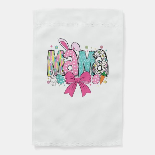 Mama Mini Easter Matching Mama Bunny Easter Day T- Garden Flag