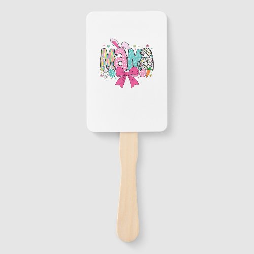 Mama Mini Easter Matching Mama Bunny Easter Day T- Hand Fan