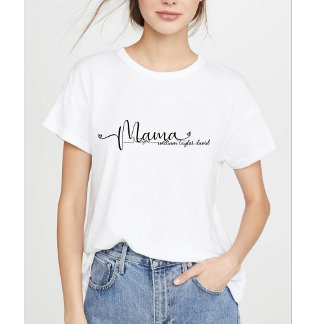 Mama Modern Mom Kids Names Mother's Day T-Shirt