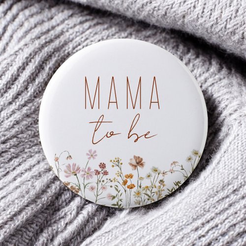 Mama Mom to Be Wildflower Baby Shower