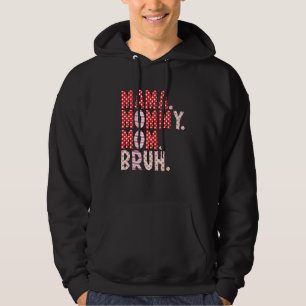 Mama Mommy Mom Bruh Hearts Mothers Day Vintage Mot Hoodie