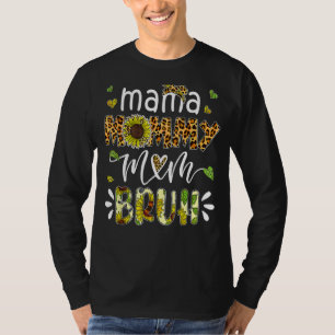 Mama Mommy Mom Bruh Retro Mommy And Me  Boy Mom Li T-Shirt