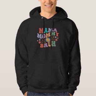 mama mommy mom bruh, retro, vintage hoodie