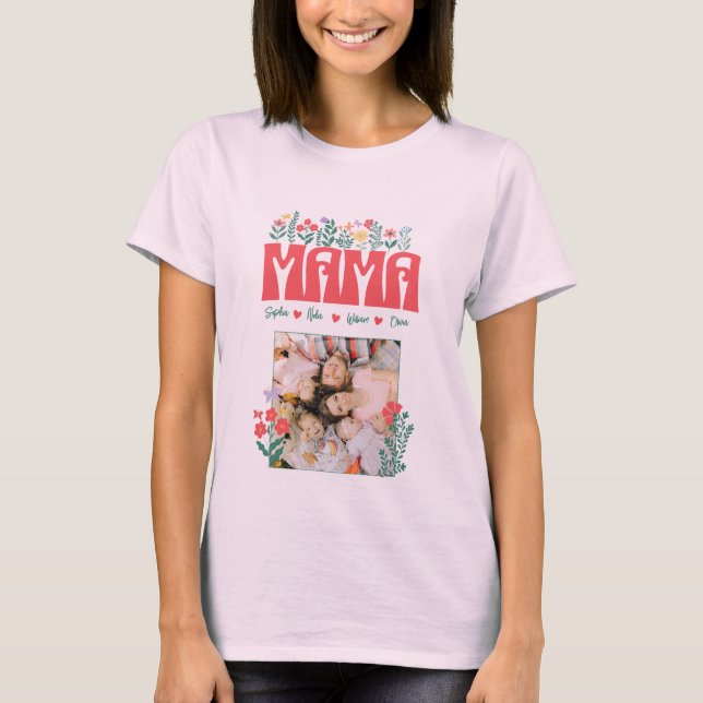 MAMA MOMMY MOM MOTHER BEST MOM -Customize it T-Shirt (Front)