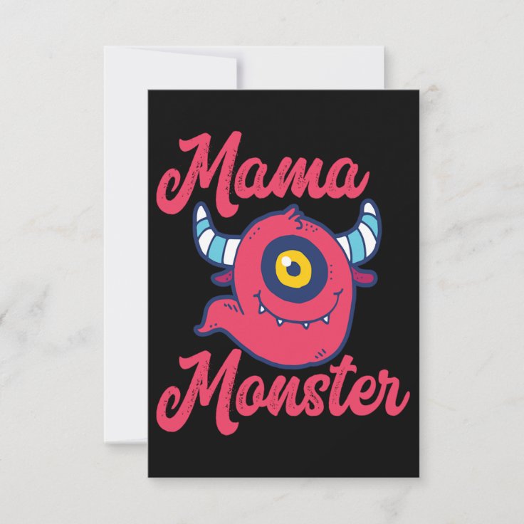 Mama Monster Spooky Halloween Gift Idea Invitation Zazzle