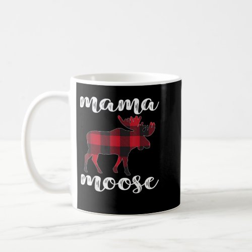 Mama Moose Matching Family Christmas Clothes Plaid Coffee Mug