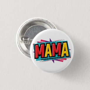 mama mother mom button