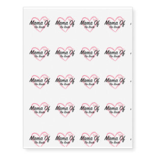 Mama Mother Of The Bride Temporary Tattoos