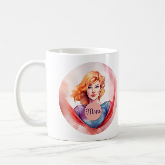 Mama Mother's Day  Beautiful woman Mother with kid Coffee Mug (Left)