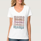 Mama Mother's Day Custom Kids Names Retro 
