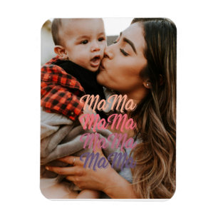 Mama Mother's Day Personalized Photo Magnet