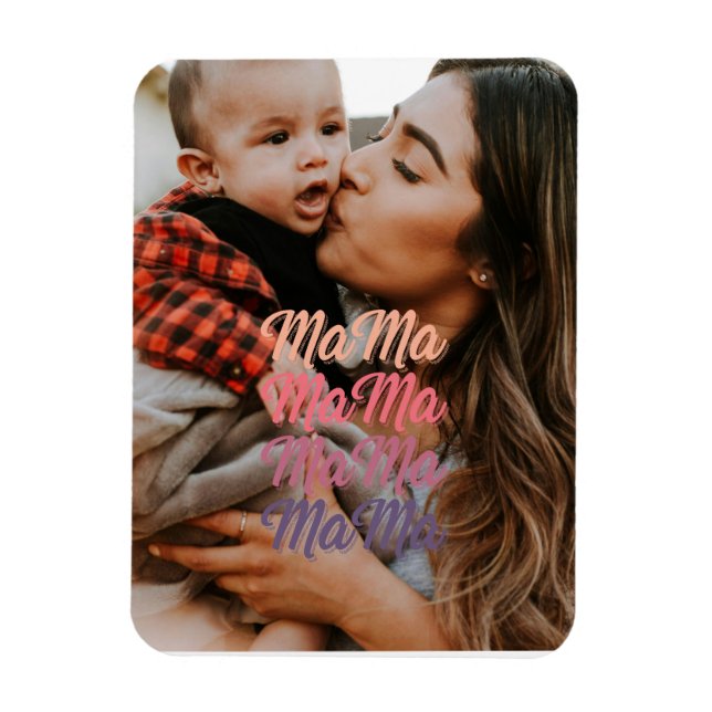 Mama Mother's Day Personalized Photo Magnet (Vertical)