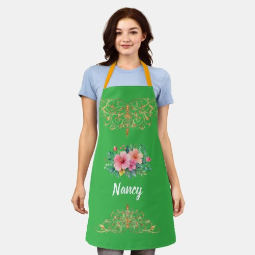 Mama — My First Home | Mother & Daughter Floral Tr Apron