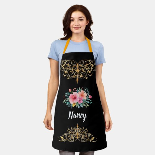 Mama — My First Home | Mother & Daughter Floral Tr Apron