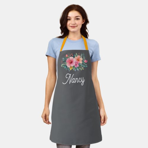 Mama — My First Home | Mother & Daughter Floral Tr Apron