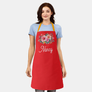 Mama — My First Home Mother & Daughter Floral Tr Apron