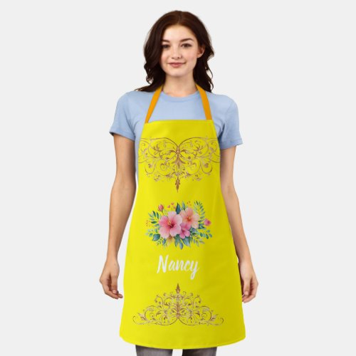 Mama — My First Home | Mother & Daughter Floral Tr Apron