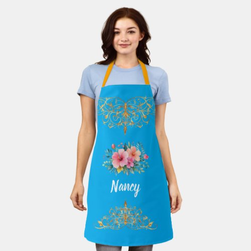 Mama — My First Home | Mother & Daughter Floral Tr Apron