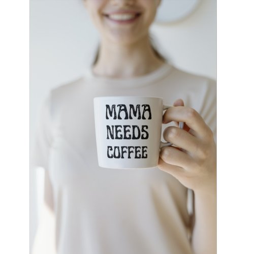 Mama Needs A Coffee Two_Tone Coffee Mug