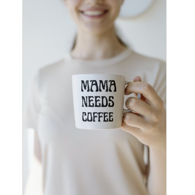 Mama Needs A Coffee Two-Tone Coffee Mug (Creator Uploaded)