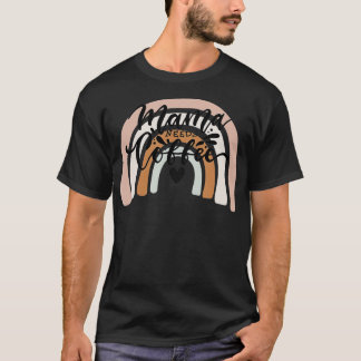 Mama Needs Coffee Boho Rainbow Mom Life Mother's T-Shirt