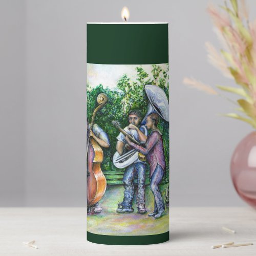 Mama Never Told Me about Tuba Players Pillar Candle
