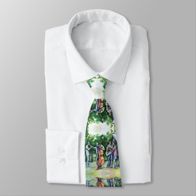 Mama Never Warn Me about Tuba Players Neck Tie (Tied)