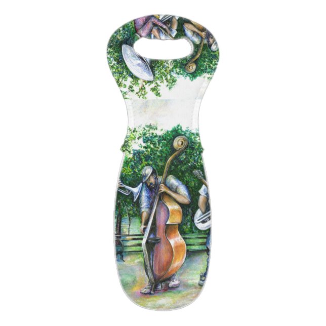 Mama Never Warn Me about Tuba Players Wine Bag (Front Flat)