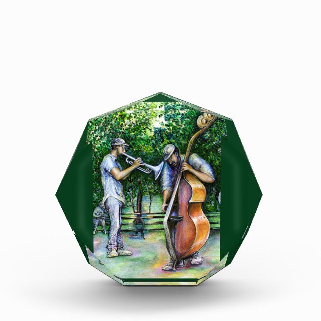 Mama Never Warned Me About Tuba Players Acrylic Award (Front)