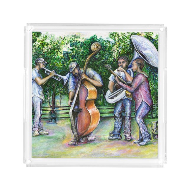 Mama Never Warned Me about Tuba Players Acrylic Tray (Front)