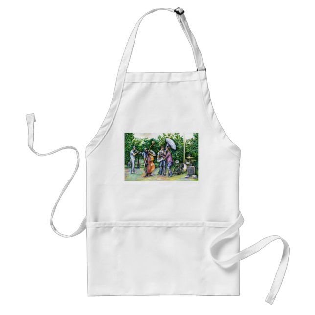 Mama Never Warned me about Tuba Players Adult Apron (Front)