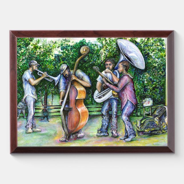 Mama Never Warned Me About Tuba Players Award Plaque (Horizontal)