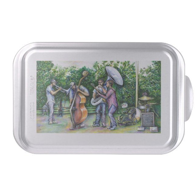 Mama Never Warned Me about Tuba Players Cake Pan (Front)