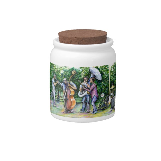 Mama Never Warned Me about Tuba Players Candy Jar (Front)