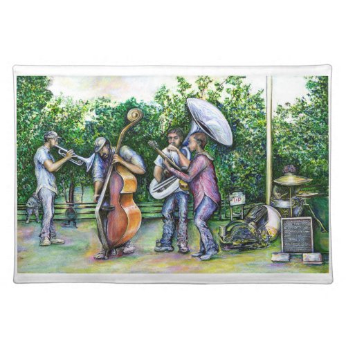 Mama Never Warned Me About Tuba Players Cloth Placemat