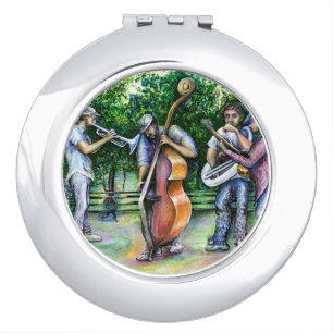 Mama Never Warned Me about Tuba Players Compact Mirror