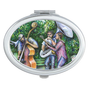 Mama Never Warned Me about Tuba Players Compact Mirror