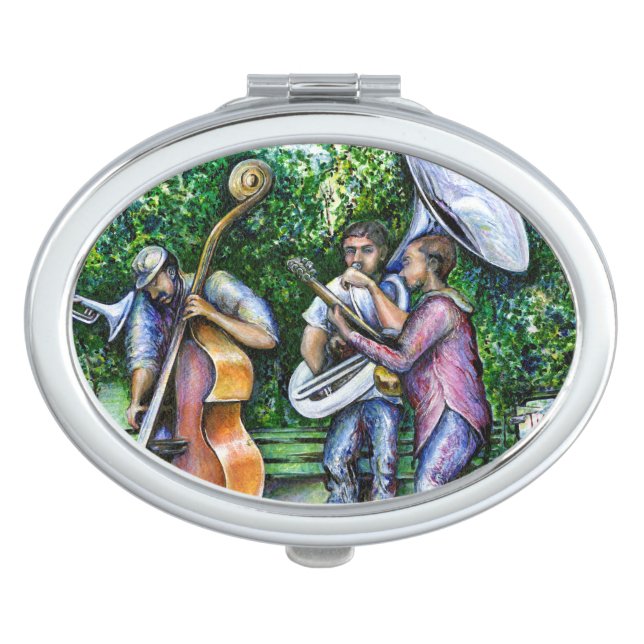 Mama Never Warned Me about Tuba Players Compact Mirror (Front)