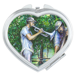 Mama Never Warned Me about Tuba Players Compact Mirror