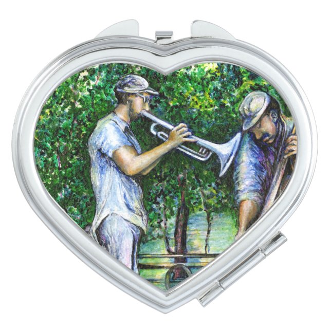 Mama Never Warned Me about Tuba Players Compact Mirror (Front)