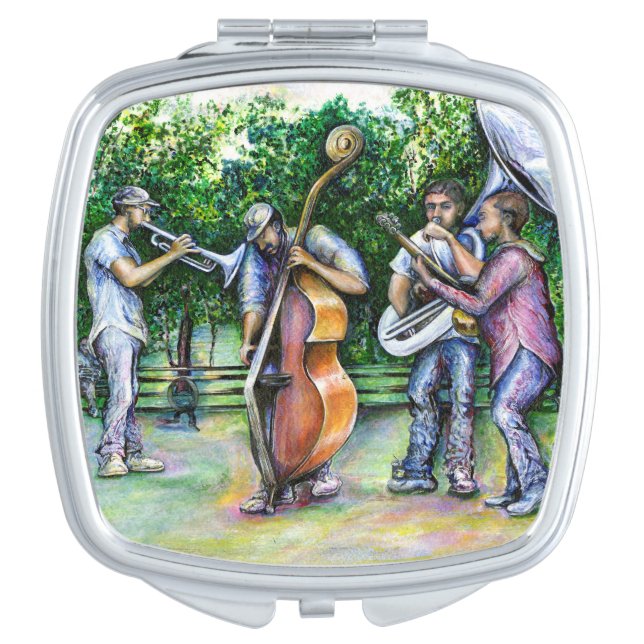 Mama Never Warned Me about Tuba Players Compact Mirror (Front)