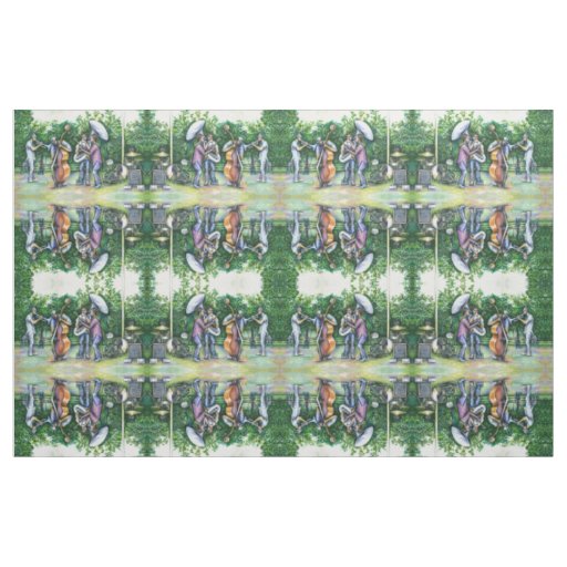 Mama Never Warned Me about Tuba Players Fabric
