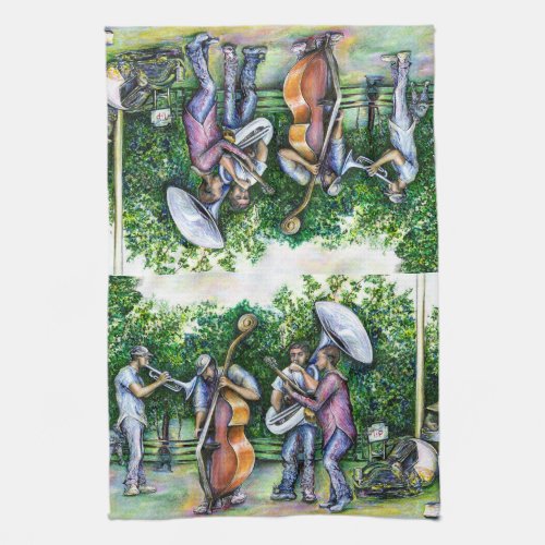 Mama Never Warned Me About Tuba Players Kitchen Towel