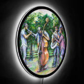 Mama Never Warned Me About Tuba Players LED Sign (Angle)