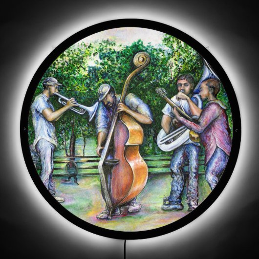 Mama Never Warned Me About Tuba Players LED Sign (Front)