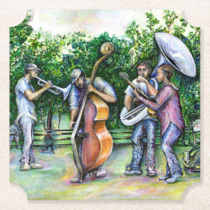 Mama Never Warned Me about Tuba Players Paper Coaster