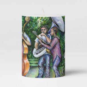 Mama Never Warned Me about Tuba Players Pillar Candle