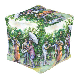 Mama Never Warned Me about Tuba Players Pouf