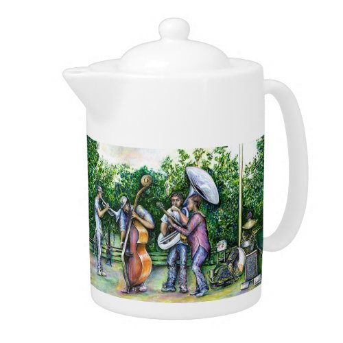Mama Never Warned Me about Tuba Players Teapot